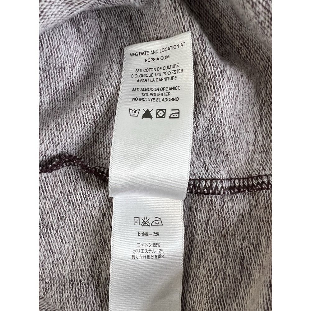 PATAGONIA ORGANIC COTTON P-6 LOGO CREWNECK SHIRT GRAY RED MULTI MENS MEDIUM‎ EUC - Picture 7 of 9